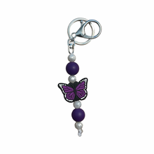 Load image into Gallery viewer, Purple for Lupus Butterfly Fidget Keychain