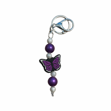 Load image into Gallery viewer, Purple for Lupus Butterfly Fidget Keychain