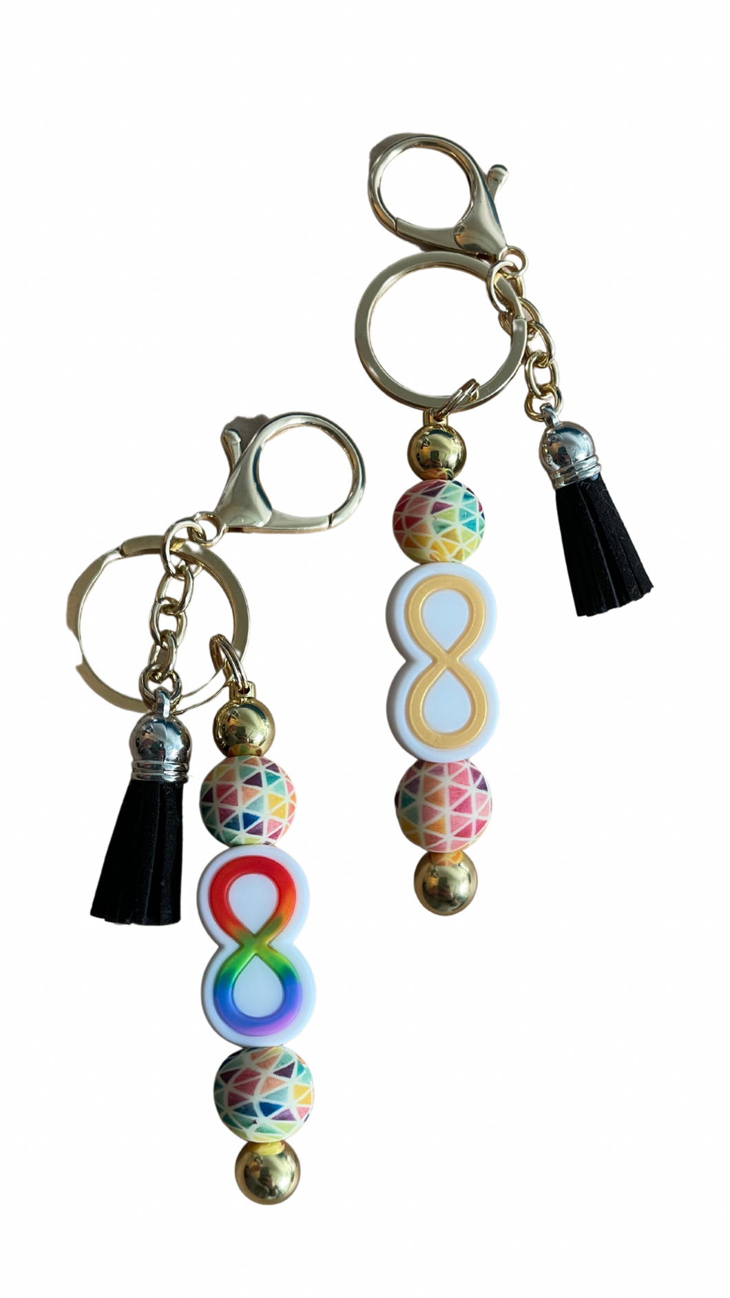 Gradient Spectrum Infinity Keychain