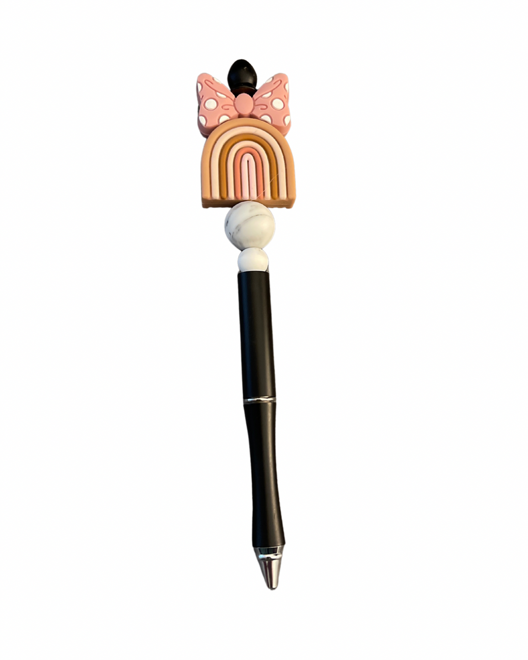 Blushing Rainbow Beaded Fidget Pen