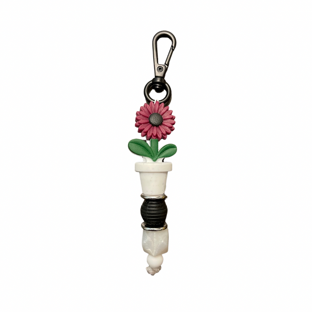 Flower Pot Fidget Keychain